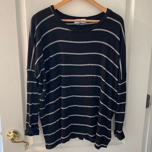 CJLA black and white Evelyn top